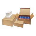 Blitzbox flow, 1-wellig, Steckverschluss, VE 20 Stk, Innenmaße 252 x 180 x 120 mm, braun, ab 2 VE