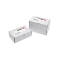 undefined, Faltschachtel aus Vollpappe, 400 g/m², VE 100 Stk, Innenmaße 95 x 60 x 33 mm, mit Fenster