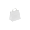 Papiertragetasche, zeitlos, Außen-LxB 245 x 175 mm, VE 250 Stk, weiß, 70 g/m²