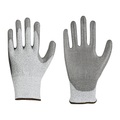 Schnittschutzhandschuhe Spezialfaser, PU, grau, VE 12 Paar, 9