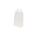 Papiertragetasche, zeitlos, Außen-LxB 360 x 105 mm, VE 250 Stk, weiß, 70 g/m²