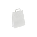 Papiertragetasche, zeitlos, Außen-LxB 450 x 160 mm, VE 200 Stk, weiß, 100 g/m²