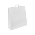 Papiertragetasche, zeitlos, Außen-LxB 480 x 170 mm, VE 200 Stk, weiß, 100 g/m²