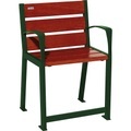 PROCITY Stuhl SILAOS® aus Holz, für Senioren, moosgrün, mahagoni
