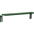 PROCITY Sitzbank CONVI®, Tiefe 602 mm, Höhe 455 mm, moosgrün