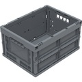 Faltbox aus recyceltem Regenerat, ohne Deckel, Inhalt 19 l