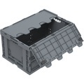 Faltbox aus recyceltem Regenerat, mit Deckel, Inhalt 61 l