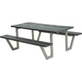 WEGA Kombimöbel, LxT 1770 x 1610 mm, grau