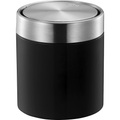 Eko, EKO Tischabfallbehälter, Stahl, Volumen 0,5 l, BxHxT 128 x 155 x 128 mm, schwarz