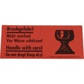 Warnetiketten, Aufdruck Bruchgefahr!, VE 1000 Stk, LxB 145 x 70 mm