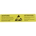 Warnetiketten, Aufdruck Elektrostatisch gefährdet, ablösbar, VE 1000 Stk, LxB 52 x 13 mm