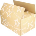 undefined, Versandkarton Christmas Stars terra, natur, VE 15 Stk, LxBxH 390 x 290 x 300 mm