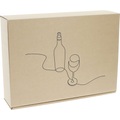 Flaschen-Geschenkkarton Wine Line, VE 25 Stk, für 3 Flaschen, Innen-LxB 360 x 260 mm