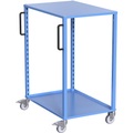 eurokraft pro Euro-Transportwagen CustomLine, für Behälter-LxB 600 x 800 mm, blau, ohne Kästen