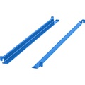 eurokraft pro Auflageschienen CustomLine, Länge 618 mm, VE 2 Stk, lichtblau RAL 5012