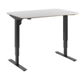 undefined, Schreibtisch Atlanta Trend, elektrisch höhenverstellbar, gerade, abgerundete Ecken, BxT 1200 x 800 mm, weiß/schwarz