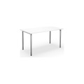 undefined, Mehrzwecktisch DUO-C, gerade Platte, BxT 1400 x 800 mm, weiß, silber