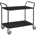 Kongamek Tischwagen schwarz, Tragfähigkeit 250 kg, 2 Etagen