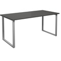 undefined, Mehrzwecktisch DUO-O, gerade Platte, BxT 1600 x 800 mm, dunkelgrau, silber