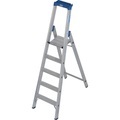 KRAUSE Alu-Stufenstehleiter, mit R13-Rutschhemmung, einseitig begehbar, 5 Stufen inkl. Plattform
