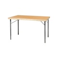 Klapptisch, Gestell Metall, alusilber, BxT 1800 x 800 mm, Platte Buche