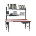 undefined, Ablageboard aus Holz, BxT 1600 x 400 mm, grau