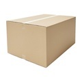 Falt-Wellpappkarton, ECONOMY, LxBxH 615 x 615 x 330 mm, 2-wellig, VE 5 Stk