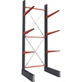 Kragarmregal, einseitig, HxB 3500 x 1500 mm, Kragarm 1000 mm, Grundregal