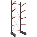 Kragarmregal, einseitig, HxB 4000 x 1500 mm, Kragarm 1000 mm, Grundregal
