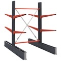 Kragarmregal, doppelseitig, HxB 2000 x 1000 mm, Kragarm 1000 mm, Grundregal