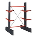 Kragarmregal, doppelseitig, HxB 2000 x 1500 mm, Kragarm 600 mm, Grundregal