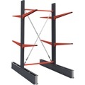 Kragarmregal, doppelseitig, HxB 2500 x 1000 mm, Kragarm 1000 mm, Grundregal