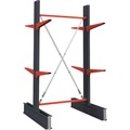 Kragarmregal, doppelseitig, HxB 2500 x 1500 mm, Kragarm 600 mm, Grundregal