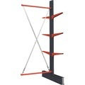 Kragarmregal, doppelseitig, HxB 3000 x 1500 mm, Kragarm 600 mm, Anbauregal