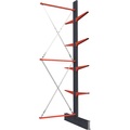 Kragarmregal, doppelseitig, HxB 4000 x 1500 mm, Kragarm 600 mm, Anbauregal
