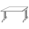 office akktiv NICOLA - Schreibtisch C-Fuß-Gestell, höhenverstellbar HxBxT 720 x 1200 x 800 mm, weiß