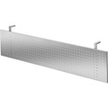 Sichtblende Lochblech weißaluminium für 1600 mm breite Tische