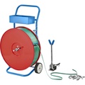 undefined, PET-Umreifungsset Bandabroller, Spann- und Verschlussgerät, PET-Band, Verschlusshülsen für Bandbreite 16 mm