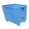 Stapel-Kippbehälter Volumen 0,55 m³ blau RAL 5010