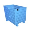 Stapel-Kippbehälter Volumen 0,7 m³ blau RAL 5010