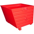 Stapel-Kippbehälter Volumen 0,9 m³ rot RAL 3000