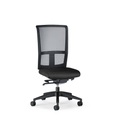 interstuhl Bürodrehstuhl GOAL AIR, Rückenlehnenhöhe 545 mm Gestell schwarz, mit weichen Rollen graphitschwarz, Sitztiefe 410 - 460 mm