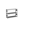 Sideboard-Steckregal, verzinkt Höhe 825 mm, 3 Böden, Grundregal Fachtiefe 300 mm, Fachlast 150 kg