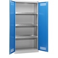 EUROKRAFT, EUROKRAFT Umweltschrank mit Vollblechtüren, 4 Lagerebenen Breite 950 mm