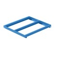 Lista Festrahmen BxT 890 x 860 mm, Fachlast 1000 kg lichtblau
