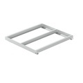 Lista Festrahmen BxT 1290 x 1260 mm, Fachlast 800 kg lichtgrau