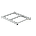 Lista Auszugrahmen BxT 890 x 1260 mm, Fachlast 800 kg, 65% ausziehbar lichtgrau