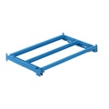Lista Auszugrahmen BxT 1290 x 860 mm, Fachlast 1000 kg, 65% ausziehbar lichtblau