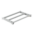 Lista, Lista Auszugrahmen BxT 1290 x 860 mm, Fachlast 1000 kg, 65% ausziehbar lichtgrau