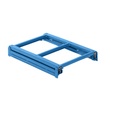 Lista Auszugrahmen BxT 890 x 1260 mm, Fachlast 800 kg, 100% ausziehbar lichtblau